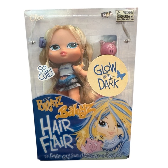 Other - 2007 - Bratz Babyz Hair Flair Baby Doll Cloe with a Cool Kat pet